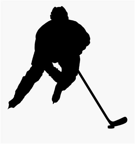 Hockey Silhouette - Ice Hockey Player Png , Free Transparent Clipart - ClipartKey