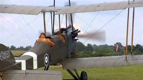 RAF BE2 take off - YouTube