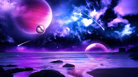 HD Purple Space Wallpaper - WallpaperSafari