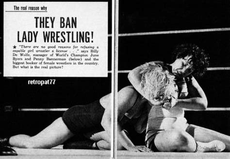 1954 - Penny Banner vs June Byers | Women's wrestling, Wrestling, Wwe ...