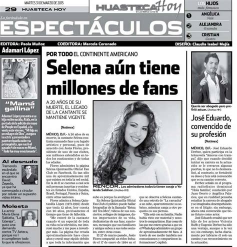 Spanish Newspaper featuring Selena Quintanilla | Selena quintanilla, Selena, Selena quintanilla ...