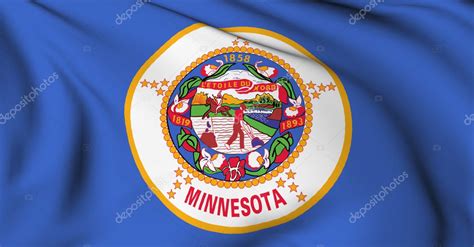 Minnesota flag - USA state flags collection — Stock Photo © dicogm #3922719