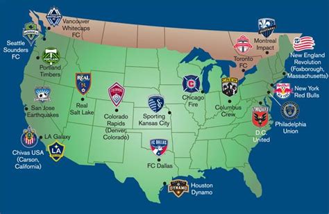 mls map Football Usa, Foxborough, Mls Soccer, Vancouver Whitecaps Fc ...