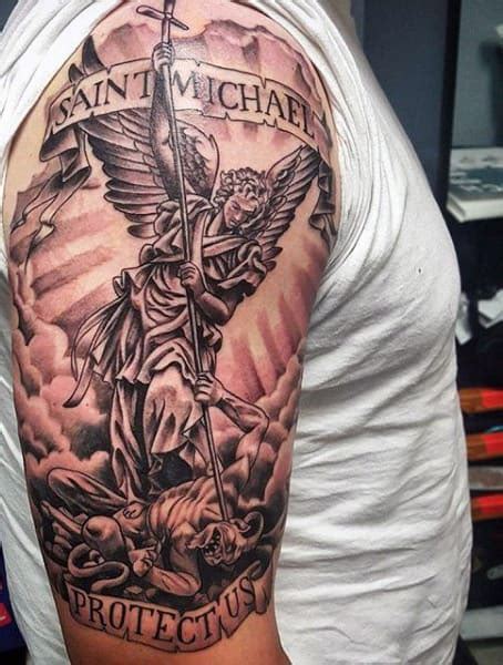 St Michael Police Tattoo Designs - englshwer