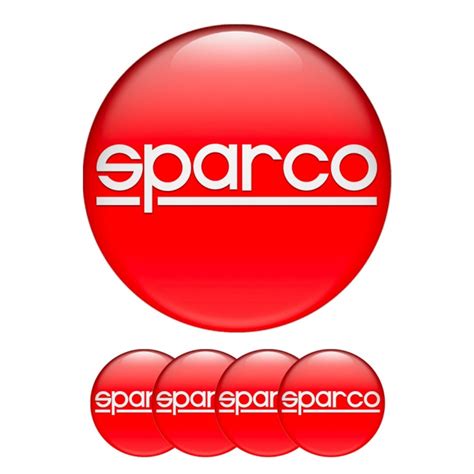 Sparco Silicone Stickers Wheel Center Cap Red | Wheel Emblems ...