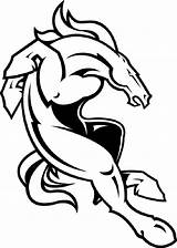Broncos Coloring Pages Printable  Denver broncos Logo sketch template