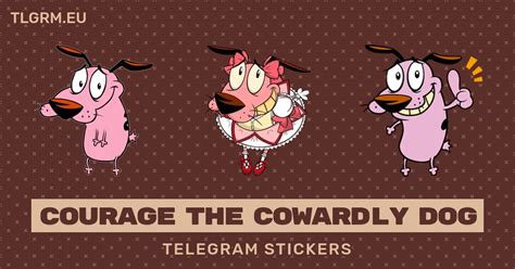 “Courage The Cowardly Dog” stickers set for Telegram