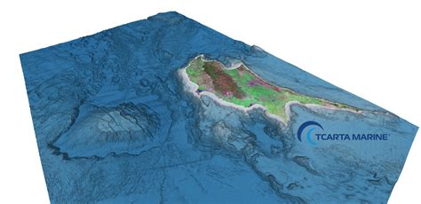 A 3D view of bathymetry data surrounding Cyprus showing the Eratosthenes Seamount in the eastern ...