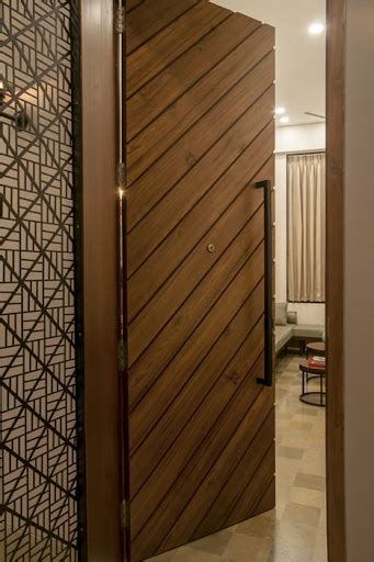 12 Inspirasi Desain Model Pintu Kayu Minimalis Nan Estetik - InteriorDesign.id