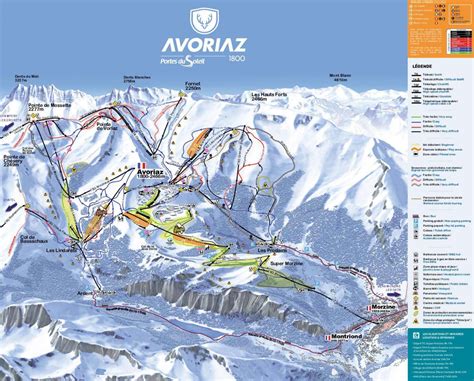 Avoriaz Piste Map / Trail Map