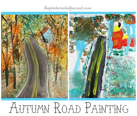 Autumn Road Painting Tutorial – The Pinterested Parent