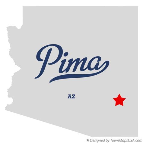 Map of Pima, AZ, Arizona