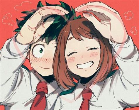 Izuku X Ochako | Anime, Boku no hero academia, Hero