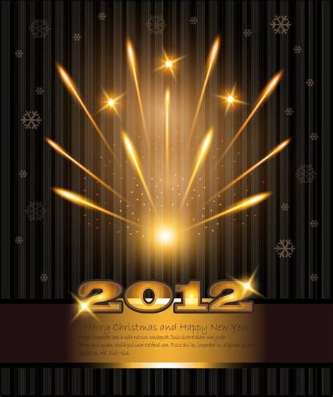 2012 Bright Fireworks eps vector | UIDownload