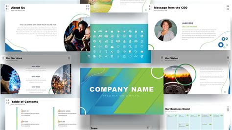 Free Company Profile Cover Template Design - SlideModel