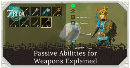 Passive Abilities for Weapons Explained | Zelda: Tears of the Kingdom ...