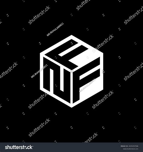 Nff Letter Logo Design Black Background Stock Vector (Royalty Free) 2076707596 | Shutterstock