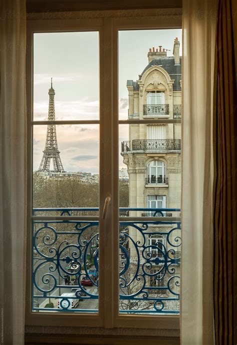 The Eiffel Tower, Paris, France, Through An Apartment Window. by Craig ...