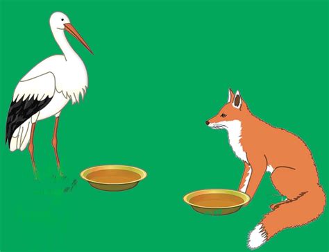 The Fox and the Stork - engelicenSchroeder