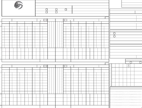 Usa Volleyball Official Scoresheet Printable - Printable Word Searches