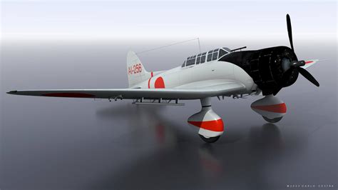 Aichi D3A1 - 3D Model by Carlo Cestra