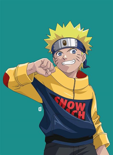 Download Naruto Drip With His Hand Wallpaper | Wallpapers.com