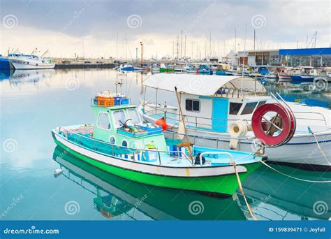 Fishing Boats, Limassol Marina, Cyprus Stock Image - Image of attraction, scenic: 159839471