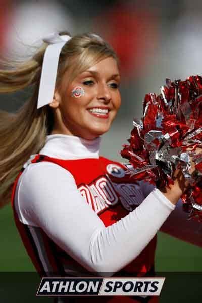 Ohio State Buckeyes Cheerleaders | Hot cheerleaders, Cheerleading picture poses, Cheerleading