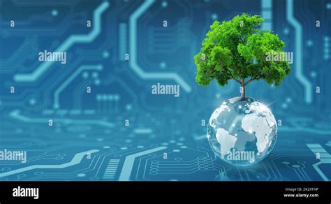 Green Computing, Green Technology, Green IT, csr, and IT ethics Concept Stock Photo - Alamy