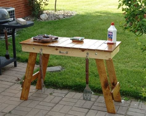 Weber Grill Side Table Kit | Wood grill table, Tailgate table, Folding camping table