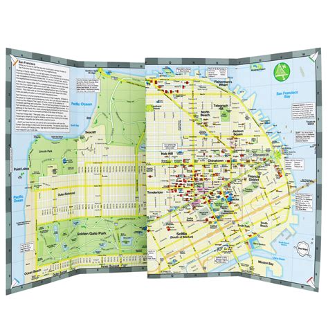 San Francisco City Center Foldout Travel Map | Red Maps