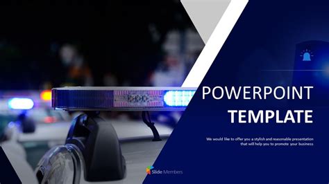 Free PowerPoint - Police Car