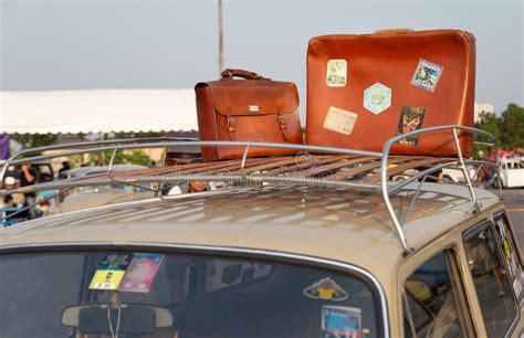 Vintage VW Type 3 Squareback with Roof Rack and Luggages Editorial ...