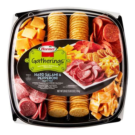 Hormel Gatherings Dry Sausage and Cheese Party Tray; 28 oz.; Meat ...