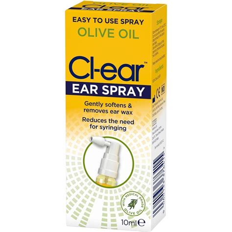 Cl-ear Olive Oil Ear Spray | Ocado