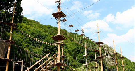 The Adventure Valley Durbuy park, the largest adventure park in Belgium