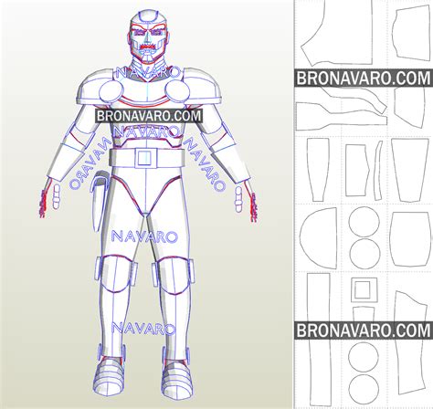 DOCTOR DOOM Cosplay Armor Template - Dr Doom Full Armor Pepakura – NAVARO