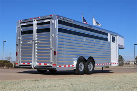 Gooseneck Stock Combo Aluminum Trailer - Elite Custom Aluminum Horse ...