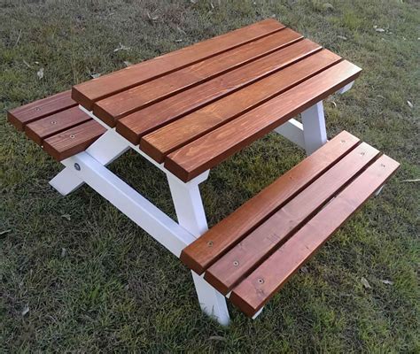 1-5 years - Quality Handmade Kid's Timber Picnic Table - "Mini ...