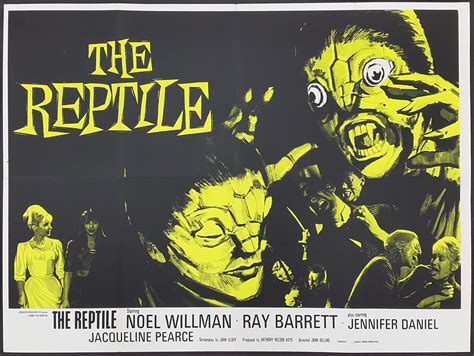 THE REPTILE (1966) Original Hammer Horror Vintage Uk Quad Film Movie ...