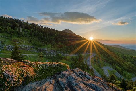 Grandfather Mountain Sunrise Photograph by Michael Little - Pixels