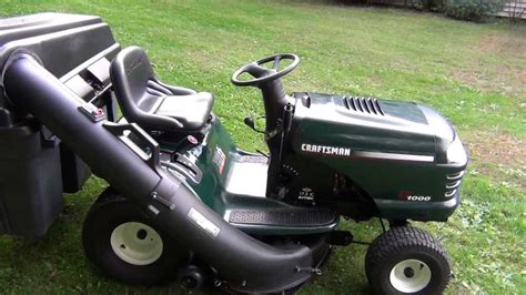 Craftsman T1000 Bagger at Craftsman Riding Mower