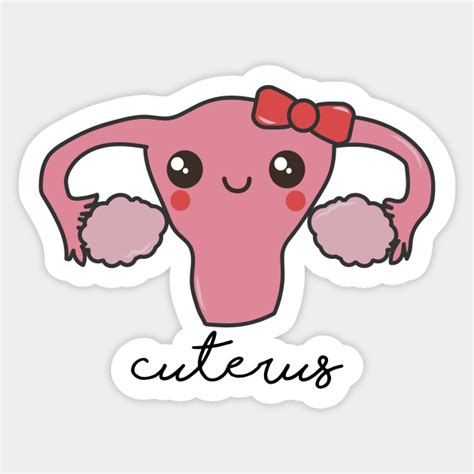 Cuterus - Uterus - Sticker | TeePublic