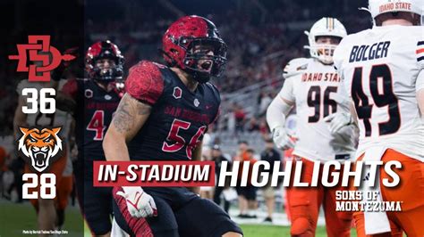 SDSU vs Idaho State In-Stadium Highlights - YouTube