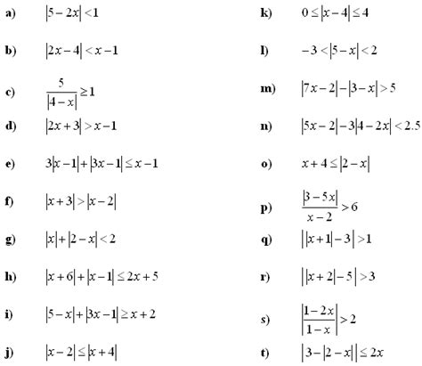 Math Exercises & Math Problems: Linear Equations and Inequalities