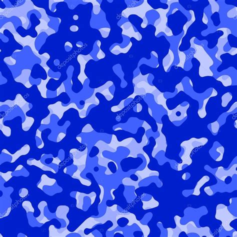 Camouflage vector seamless blue pattern. — Stock Vector © ronedale ...