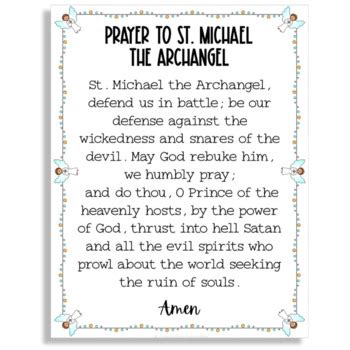 St Michael The Archangel Prayer