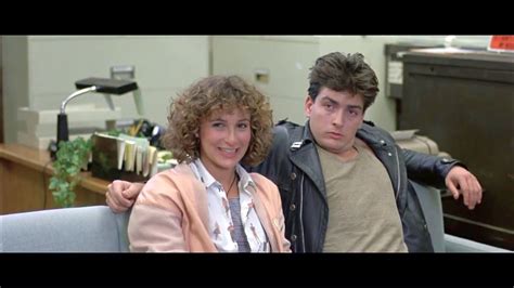 Charlie Sheen meets Jennifer Grey (Ferris Bueller's Day Off '86) - YouTube