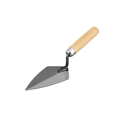 QEP 5-1/2 in. Finishing and Plastering Masonry Pointing Trowel with Wood Handle-92220Q - The ...