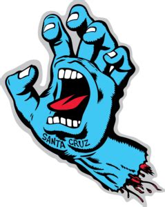 Santa Cruz Screaming Hand Logo PNG Vector (EPS) Free Download